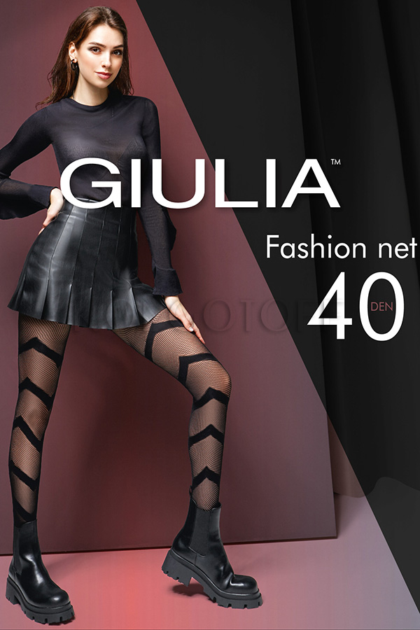 Колготки з візерунком GIULIA Fashion Net 40 model 7